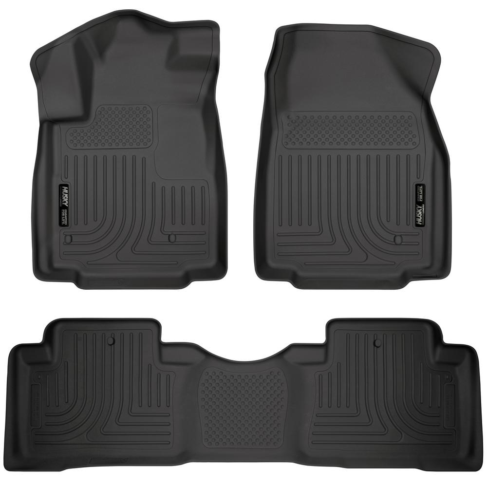 Husky Liners 98651 WeatherBeater Black Front and 2nd Seat Floor Liner