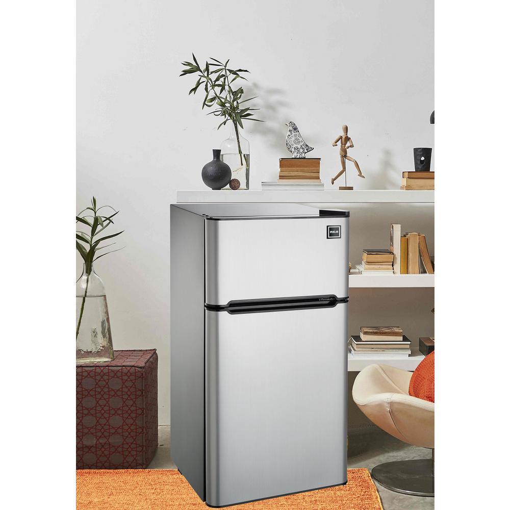 RCA 4.5 cu. ft. Mini Fridge in Stainless SteelRFR459 The Home Depot
