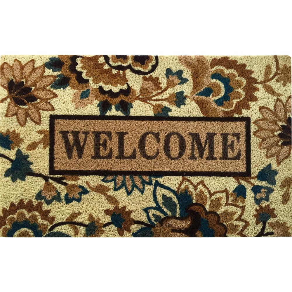 Home Dynamix Fiesta 18 In X 28 Coir Outdoor Mat 1 Ff08 The Coir Outdoor Mat