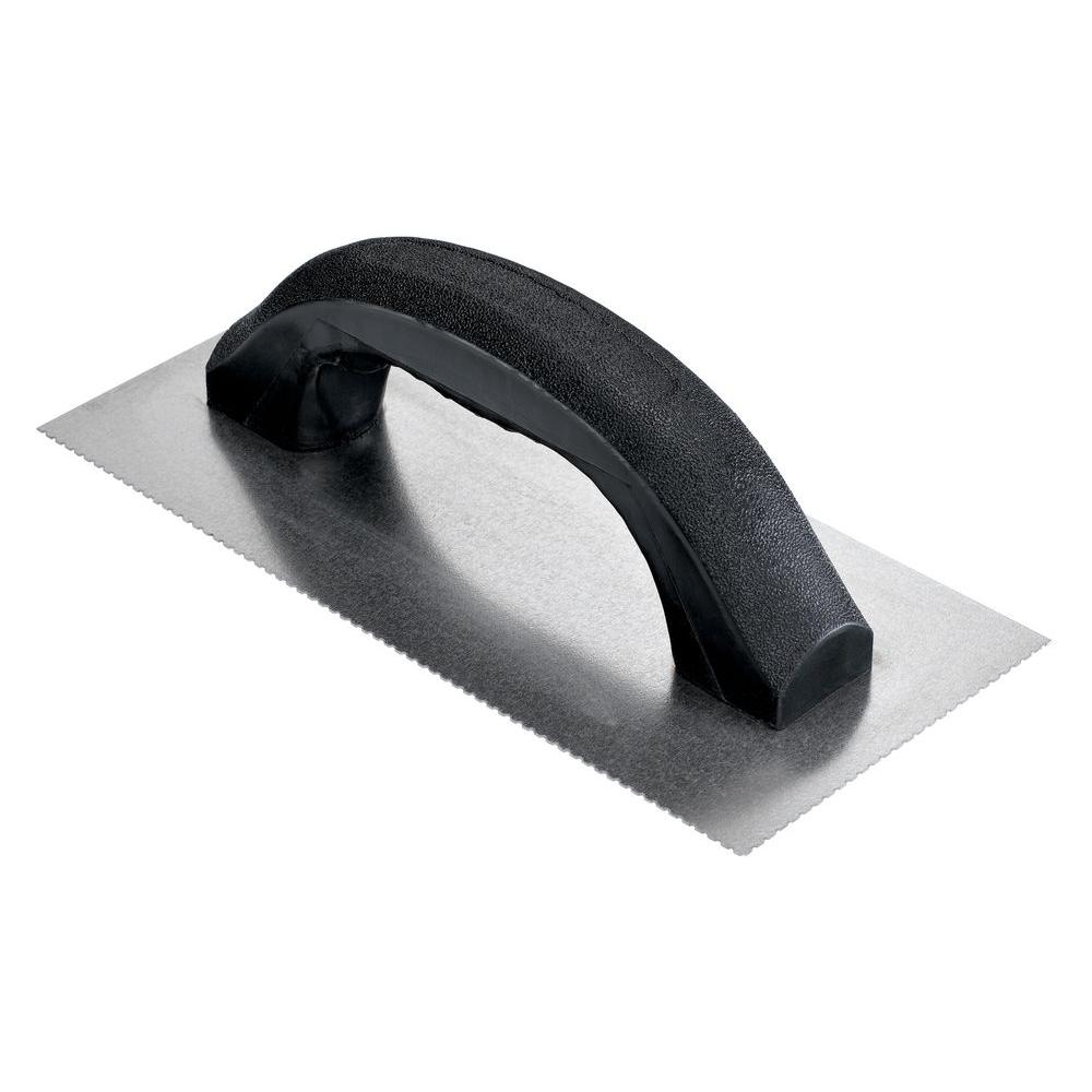 Roberts 1/16 in. x 1/32 in. x 5/64 in. UNotch VCT and Flooring Trowel