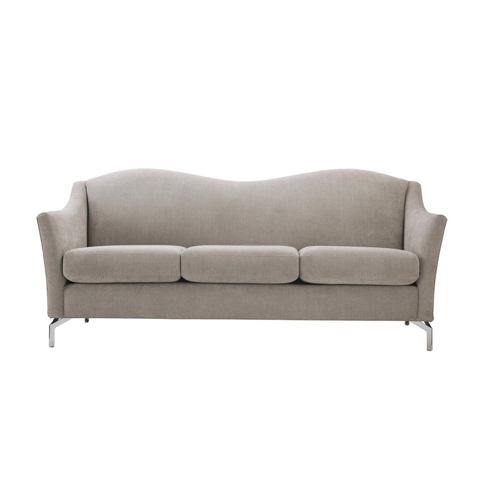 Sandy Wilson Vincent Silver Grey Camelback Sofa S63430 3 857