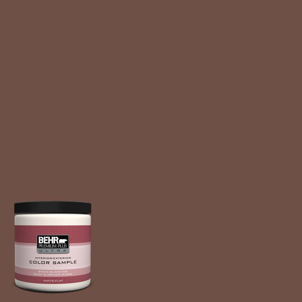 Behr Premium Plus Ultra 8 Oz Ppu3 19 Moroccan Henna Matte Interior Ppu3 19 Moroccan Henna Matte Interior Exterior Paint And Primer In One Sample