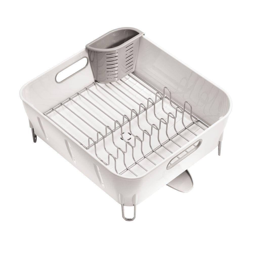 simplehuman compact stainless steel dish rack