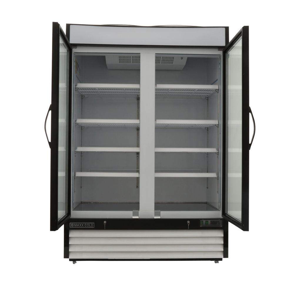 Maxx Cold MXM2-48F X-Series Reach In Freezer Two 2 Glass Doors