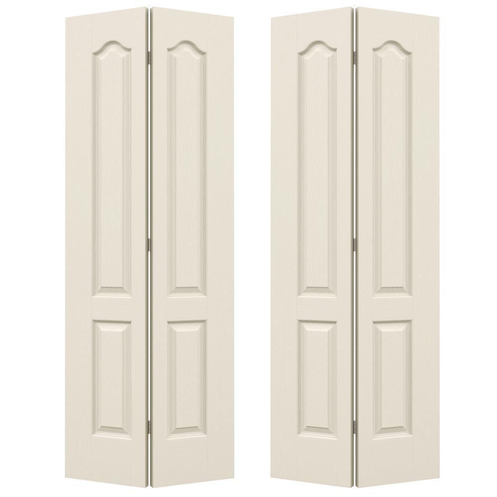 36 In X 80 Camden Primed Textured Molded Composite Mdf Closet Bi Fold Double Door