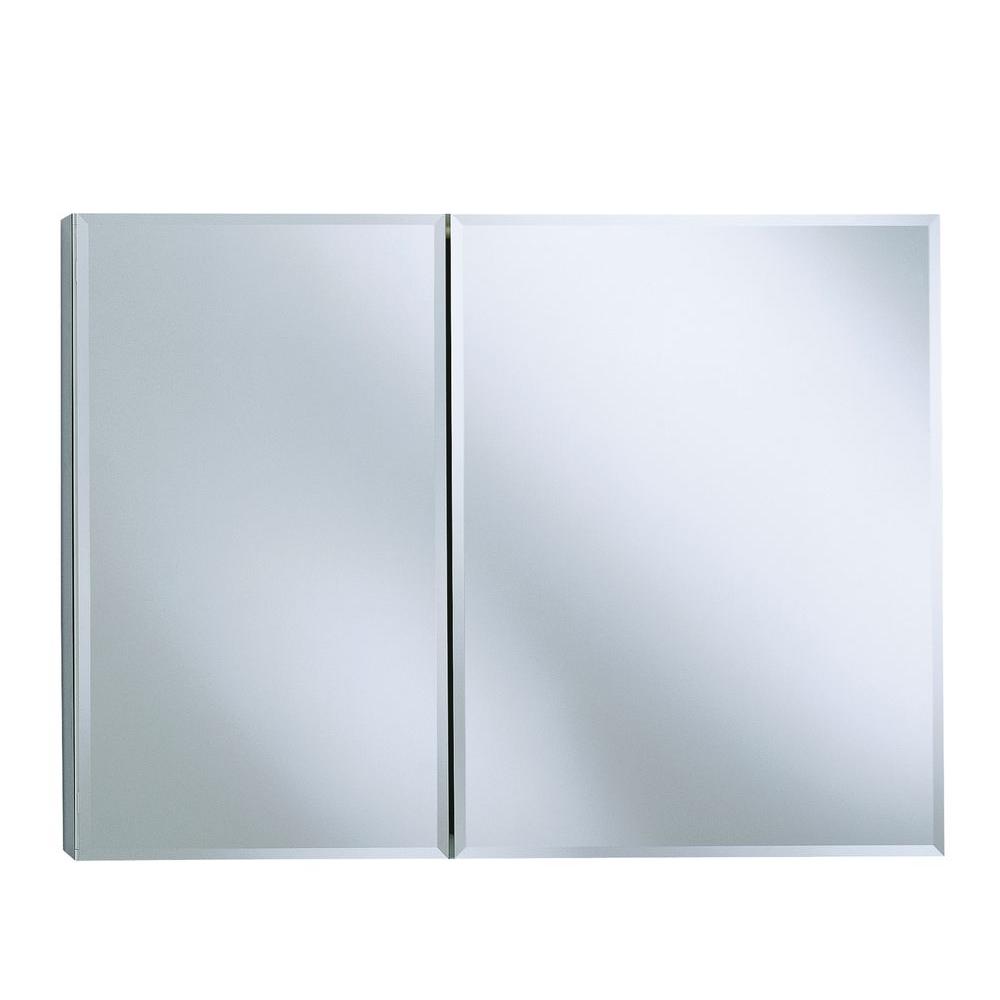 Kohler 35 In W X 26 In H Two Door Recessed Or Surface Mount Medicine Cabinet In Silver Aluminum K Cb Clc3526fs The Home Depot