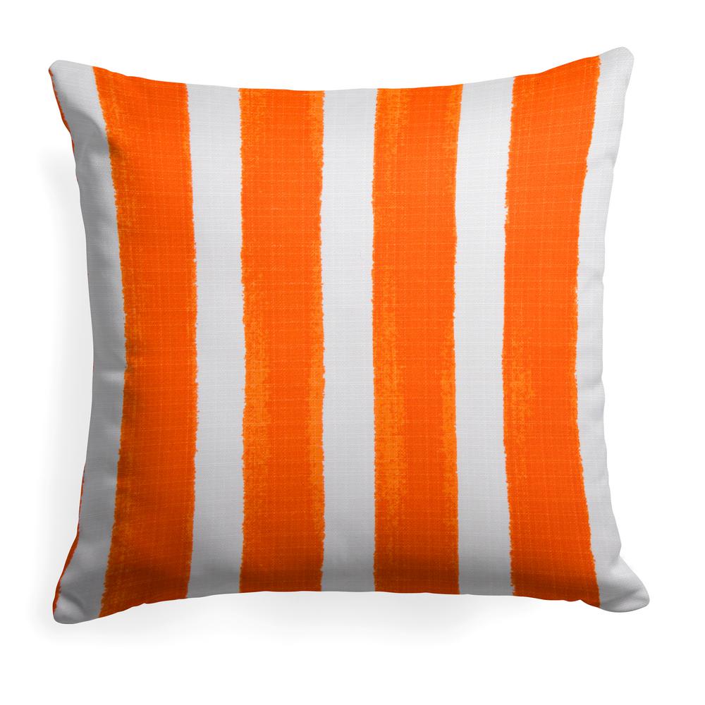 Grouchy Goose Flower Garden Orange Square Outdoor Throw Pillow72019