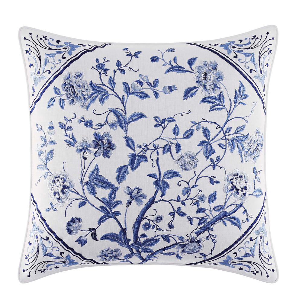 Laura Ashley 16 In X Charlotte China Blue Throw Pillow Charlotte China Blue Throw Pillow