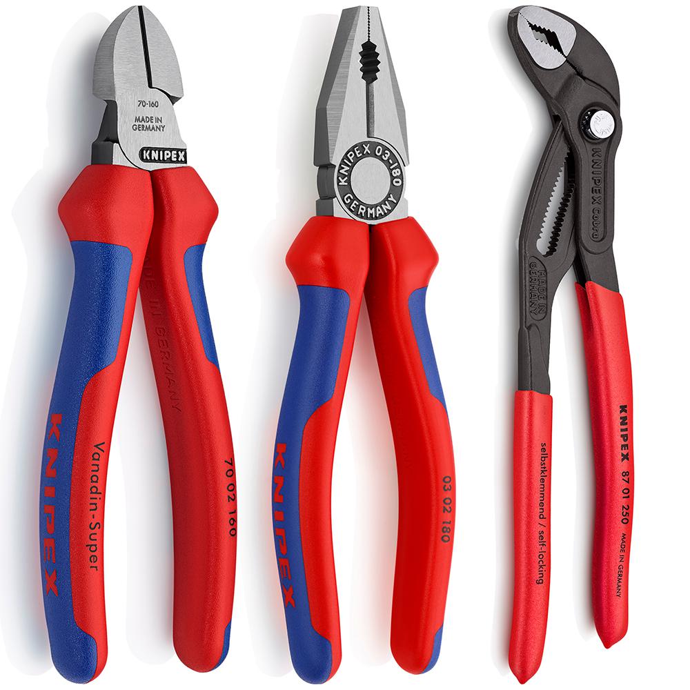 Knipex 00-20-10 3 Piece Pliers Power Set