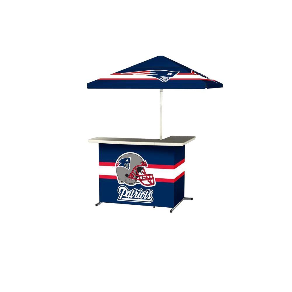 Best of Times New England Patriots AllWeather LShaped Patio Bar with