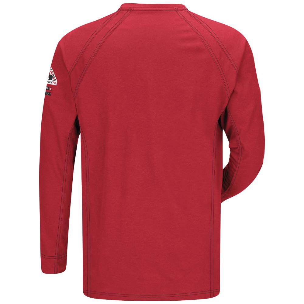 mens red long sleeve henley