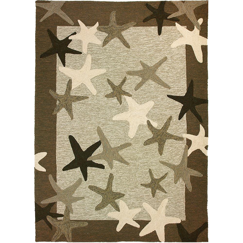 Homefires Driftwood Gray 3 ft. x 5 ft. Indoor/Outdoor Area Rug-PPS ...