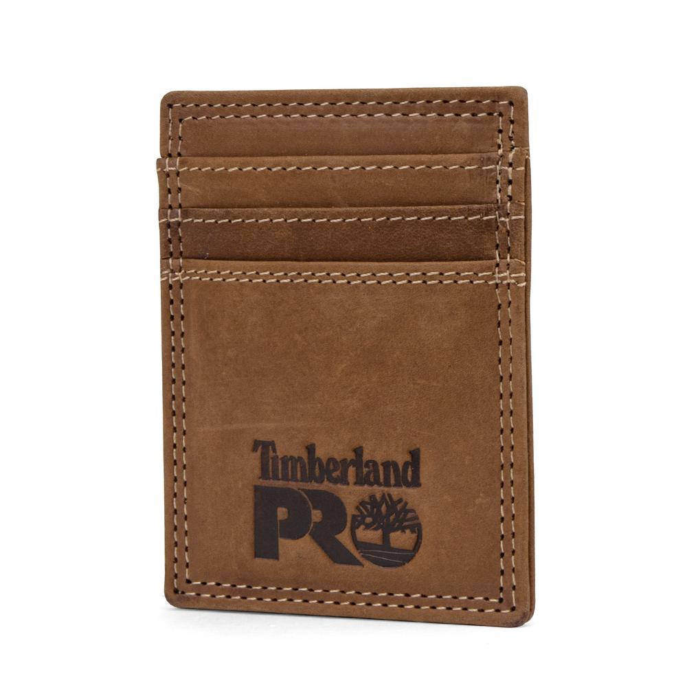 Timberland Men's Leather Front Pocket Wallet with Money Clip Accessory ...