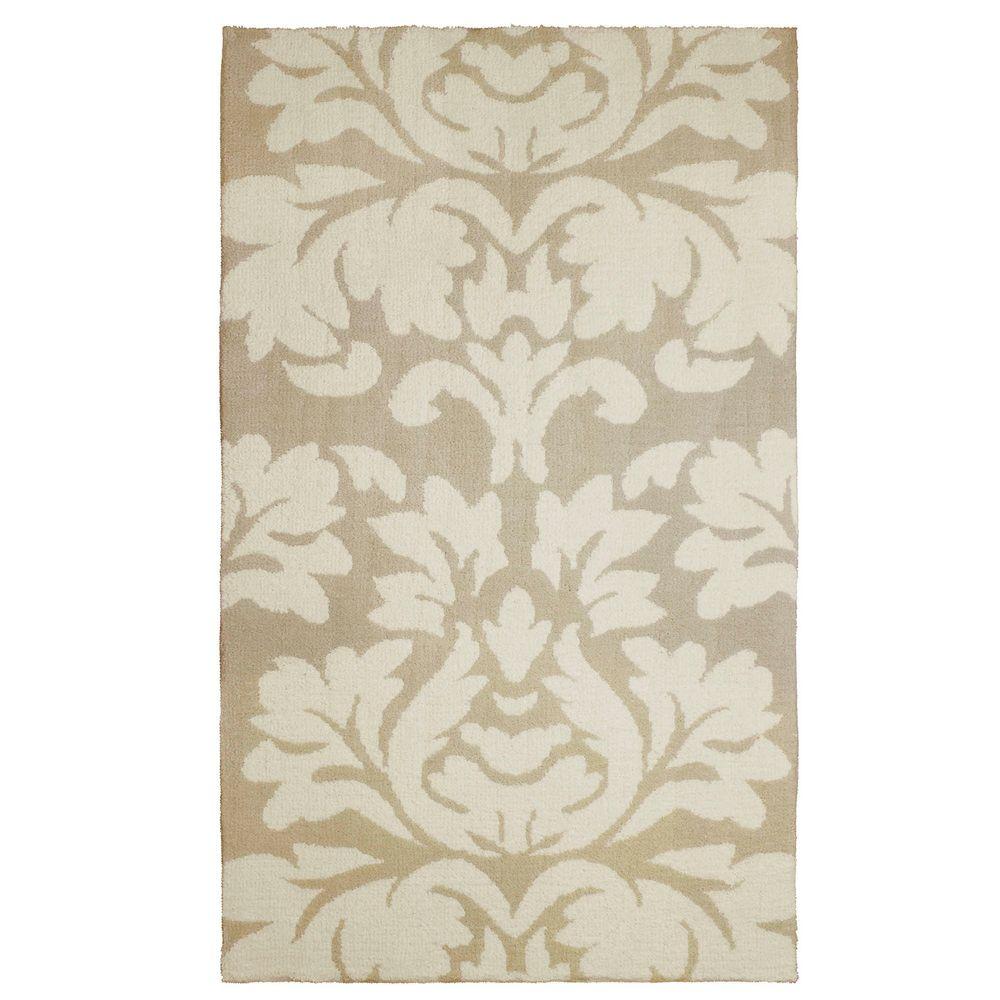 Laura Ashley Kent Plush Knit Taupe 8 ft. x 11 ft. Area RugLAYMA005605