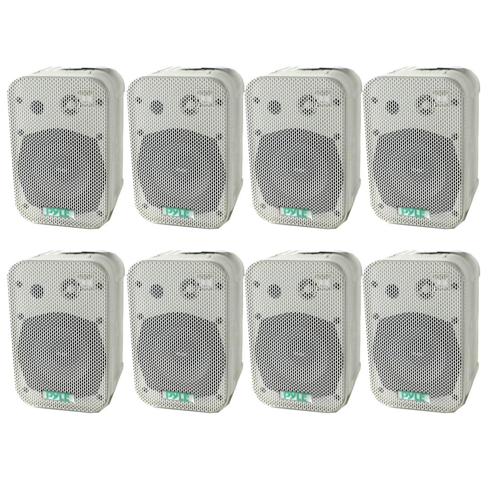 2) 5.25" 2Way White In/Outdoor Waterproof Home Theater Speakers (8