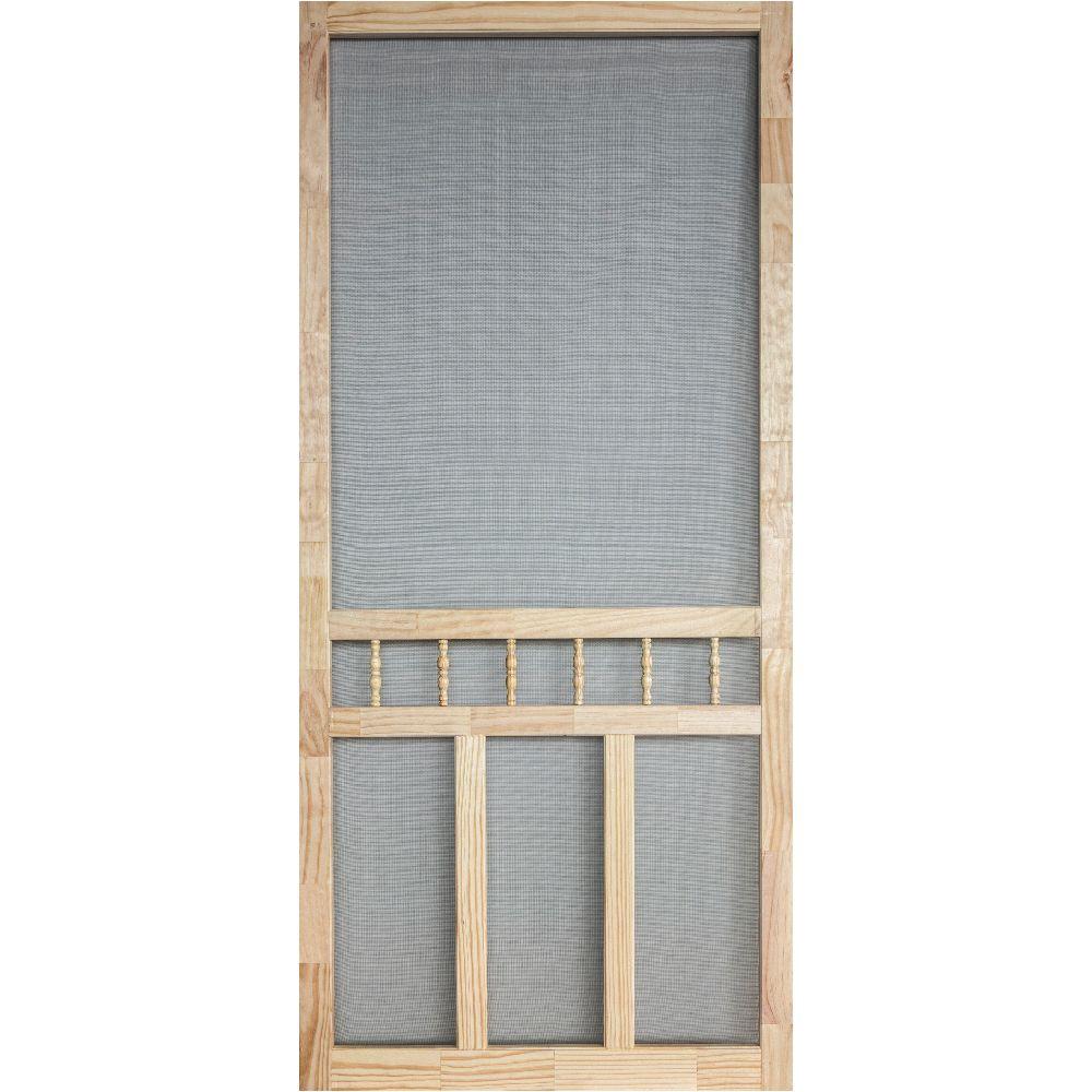 Screen Tight 30 in. x 80 in. Waccamaw Solid Vinyl White Screen Door