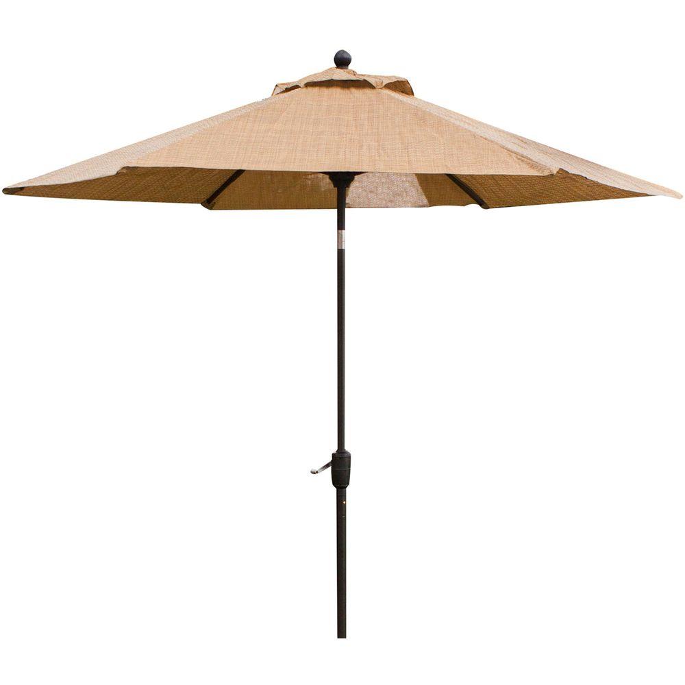 Hanover Monaco 9 Ft Tiltable Patio Umbrella Monacoumb The Home Depot