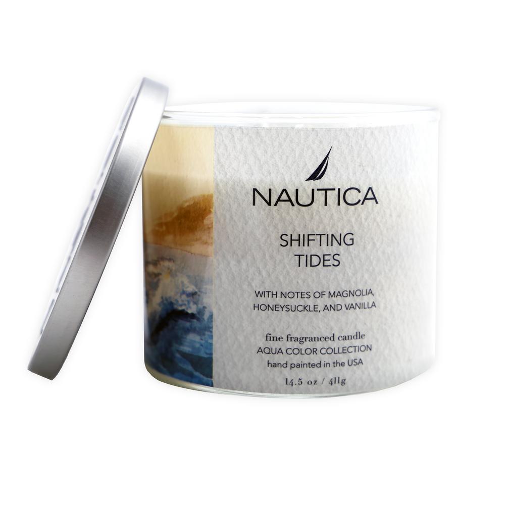 Nautica 14.5 oz. Shifting Tides MultiColored Fresh 3Wick Jar Candle