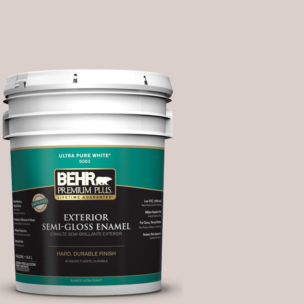 BEHR Premium Plus 5gal. 380F5 Harmonic Tan SemiGloss Enamel