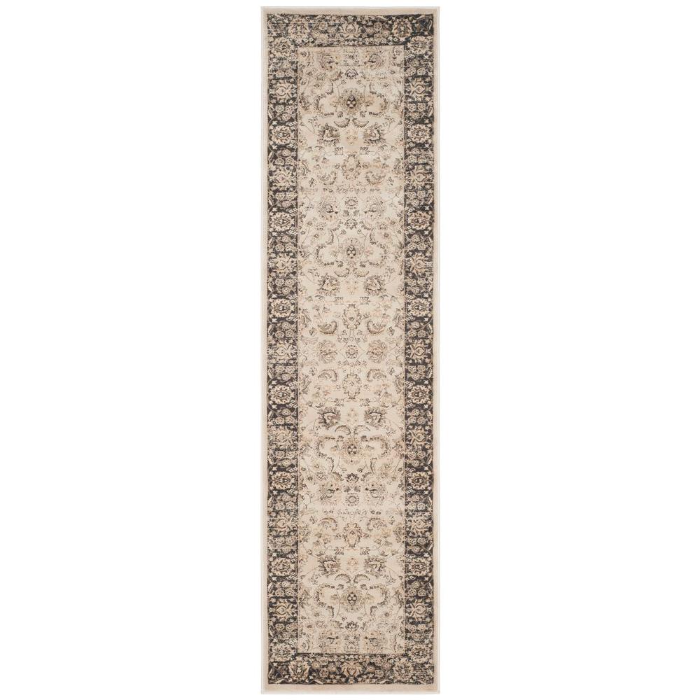 Safavieh Vintage Black/Ivory 2 ft. x 8 ft. Runner Rug-VTG574F-28 - The ...