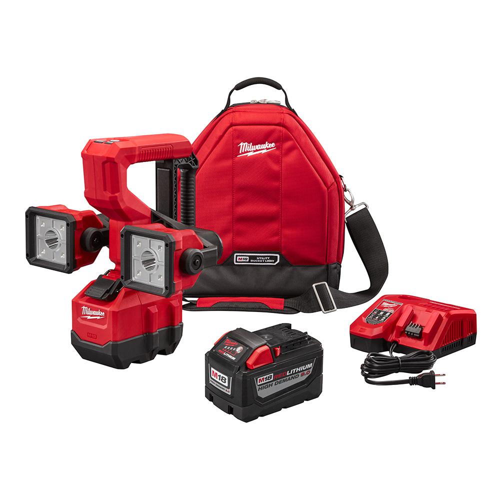 Milwaukee M18 18-Volt Lithium-Ion Cordless Utility Bucket Light Kit W/ High... by Milwaukee