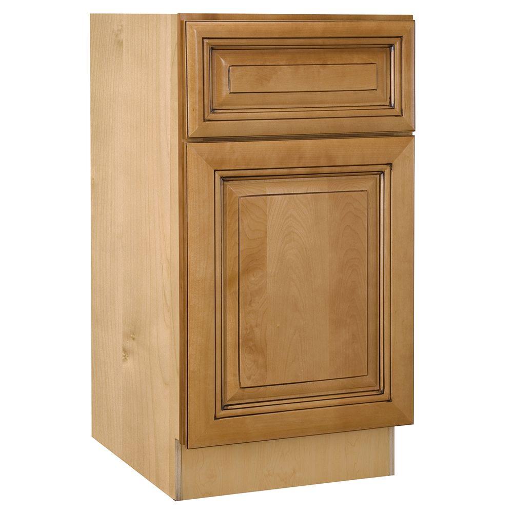 Home Decorators Collection 18x34.5x24 in. Lewiston Assembled Base Cabinet with Single Door in ...