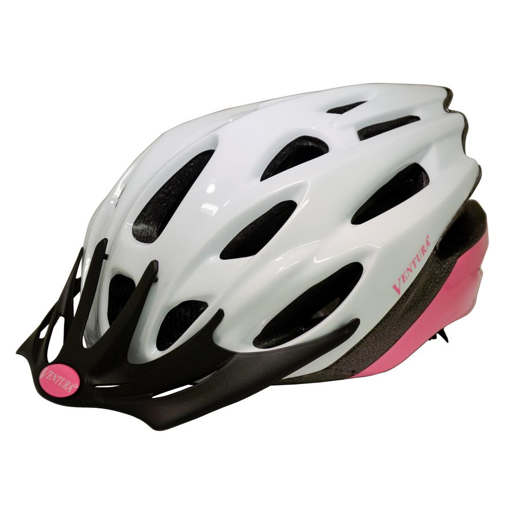 ventura white pink in mold helmet in size m 54 58 cm ventura white pink in mold helmet in size m 54 58 cm