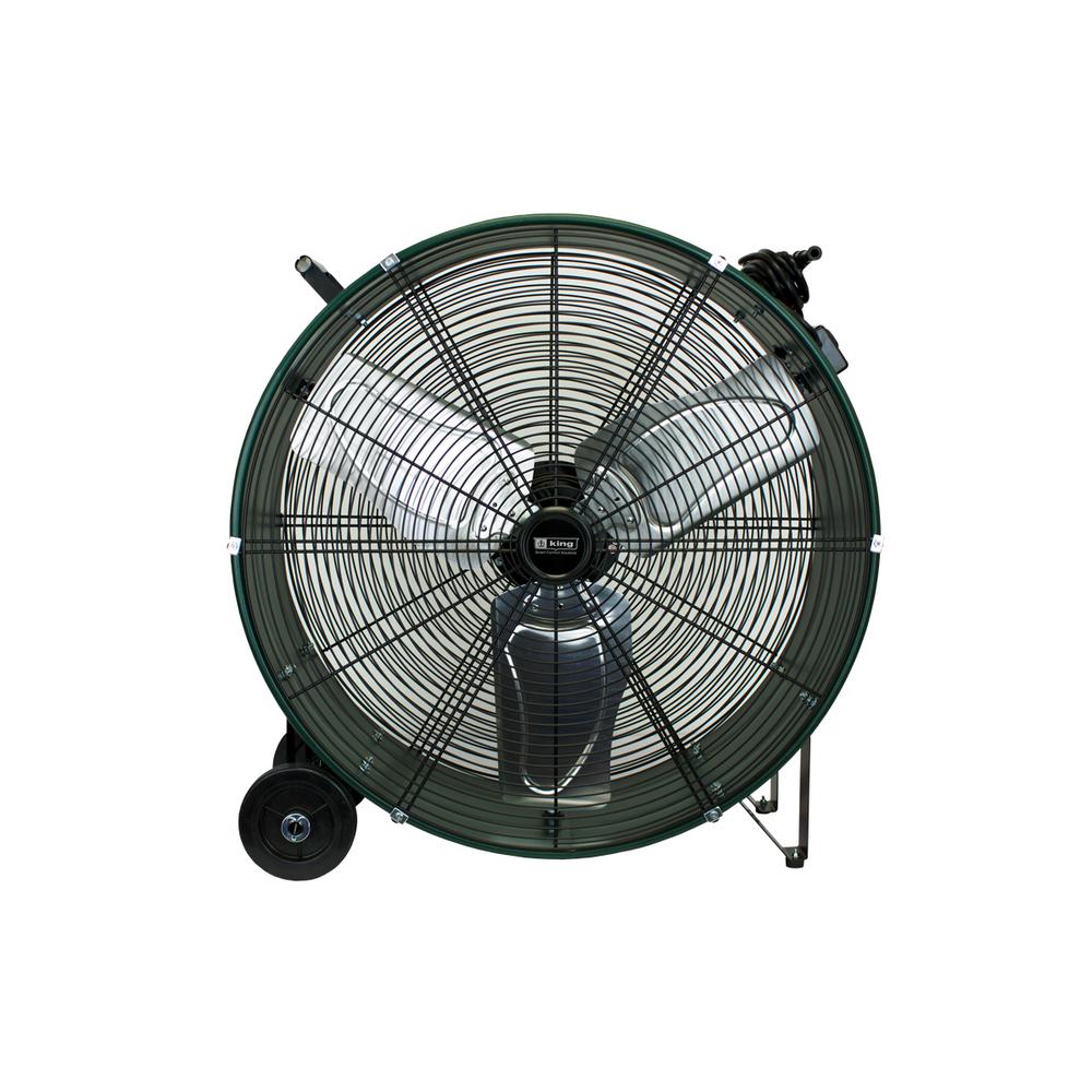 King Electric 24 In Direct Drive Drum Fan Fixed Dfc 24d The Home Depot