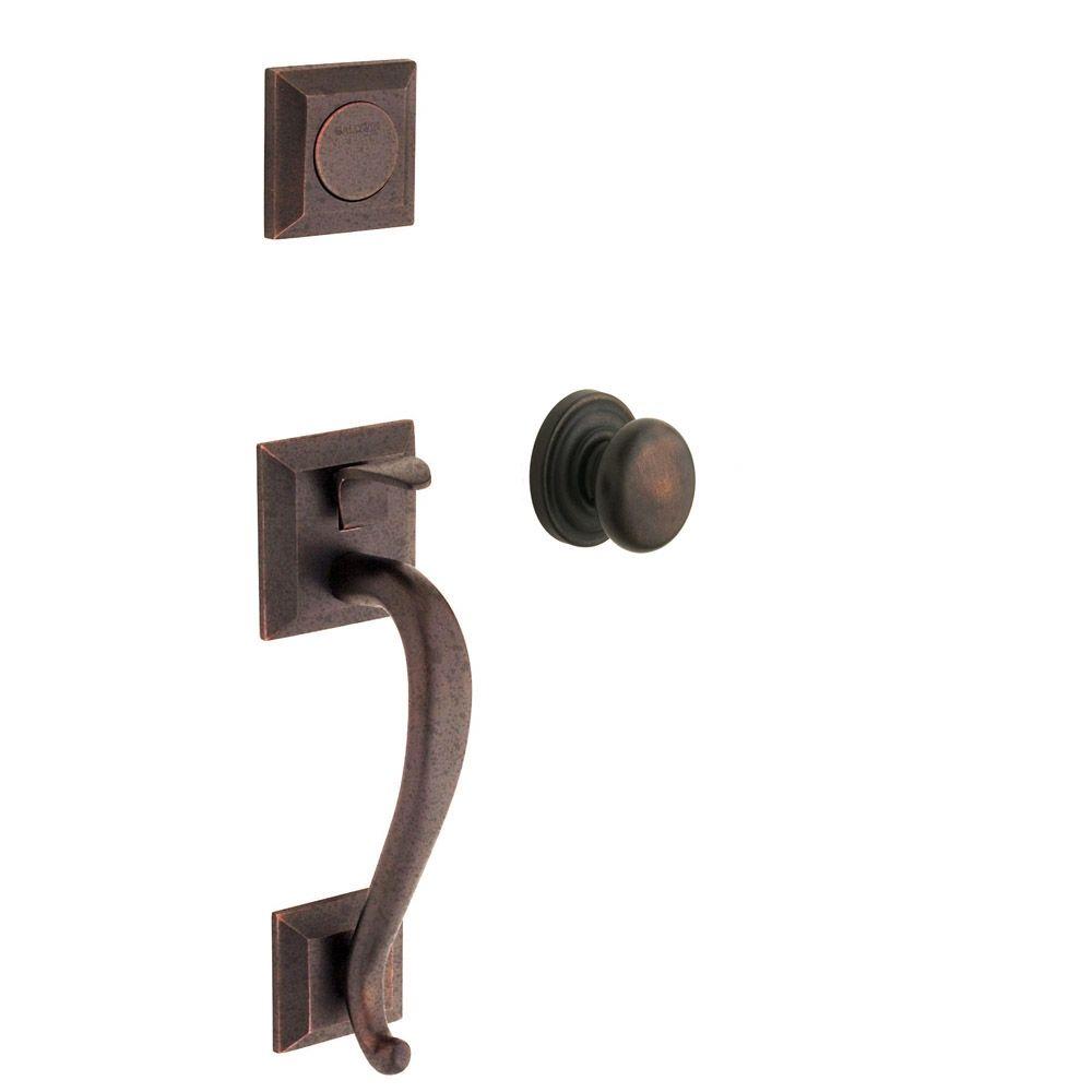 Baldwin Madison Distressed Venetian Bronze Full Dummy Door