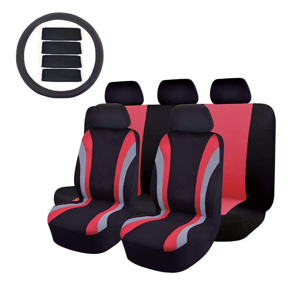 47 In X 23 1 14pc Universal Fit Full Set Sports Fabric Car Seat Cover For Suv Truck Van