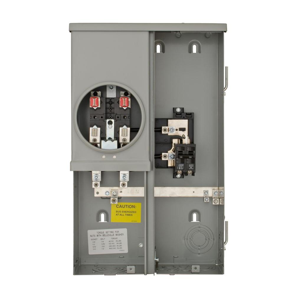 Siemens 200 Amp 2 Space Circuit Overhead/Underground.