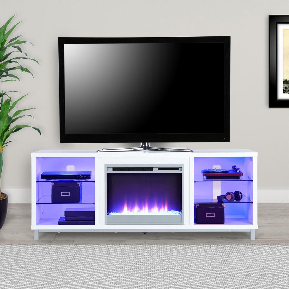 Ameriwood Home Cleavland 65 In White Particle Board Tv Stand Fits - White Tv Stand With Fireplace For 65 Inch Ameriwood Home Cleavland 65 In White Particle Board Tv Stand Fits - White Tv Stand With Fireplace For 65 Inch