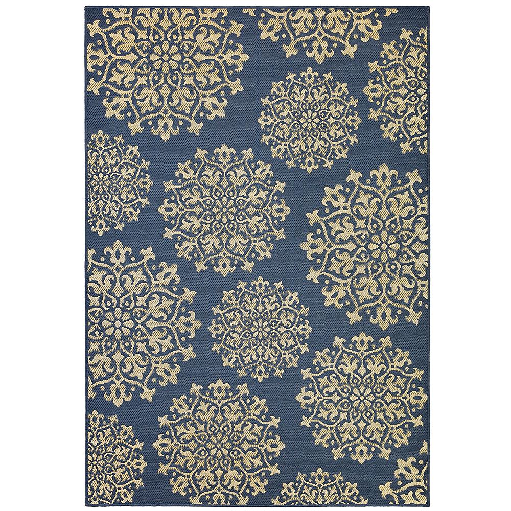 Mohawk Home Sanibel Navy 9 Ft X 12 Area Rug 005854 The Mohawk Home Sanibel Navy 9 Ft X 12 Area Rug