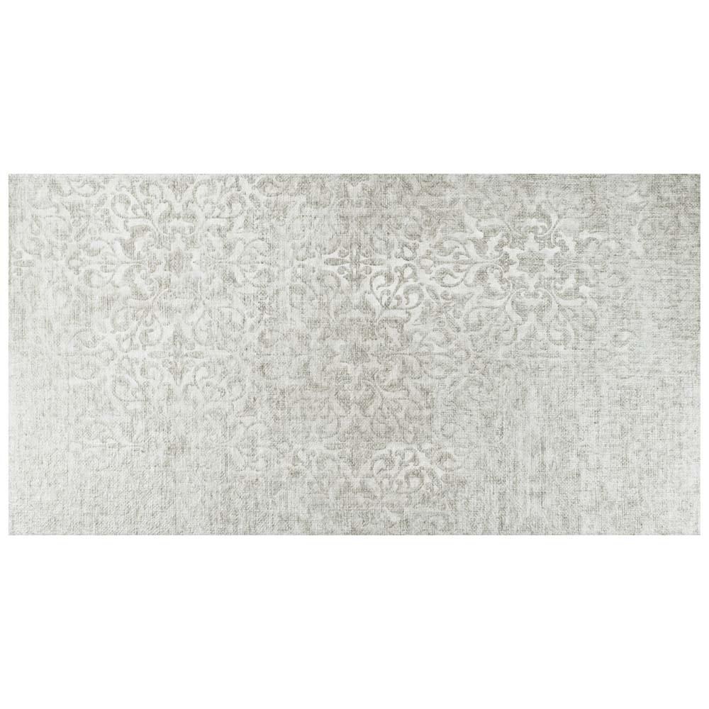 Merola Tile Nova Grey Decor 11-3/4 in. x 23-5/8 in. Porcelain Floor and ...