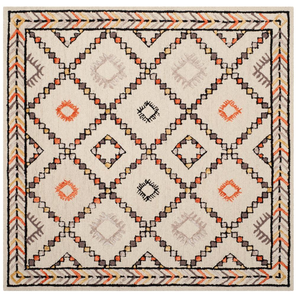 Safavieh Bellagio Ivory/Multi 5 ft. x 5 ft. Square Area RugBLG548A5SQ