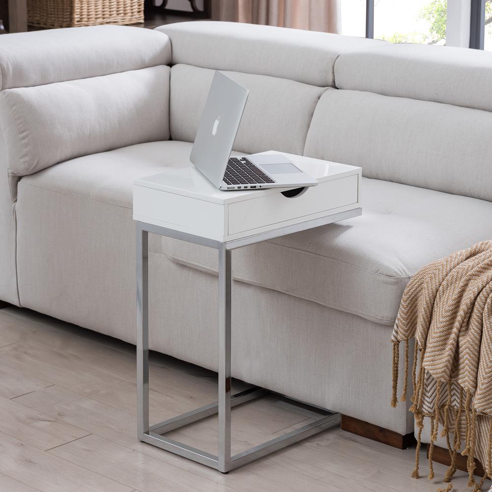 Carolina Cottage Bence White Storage C Table Cl2418 Wht The Home