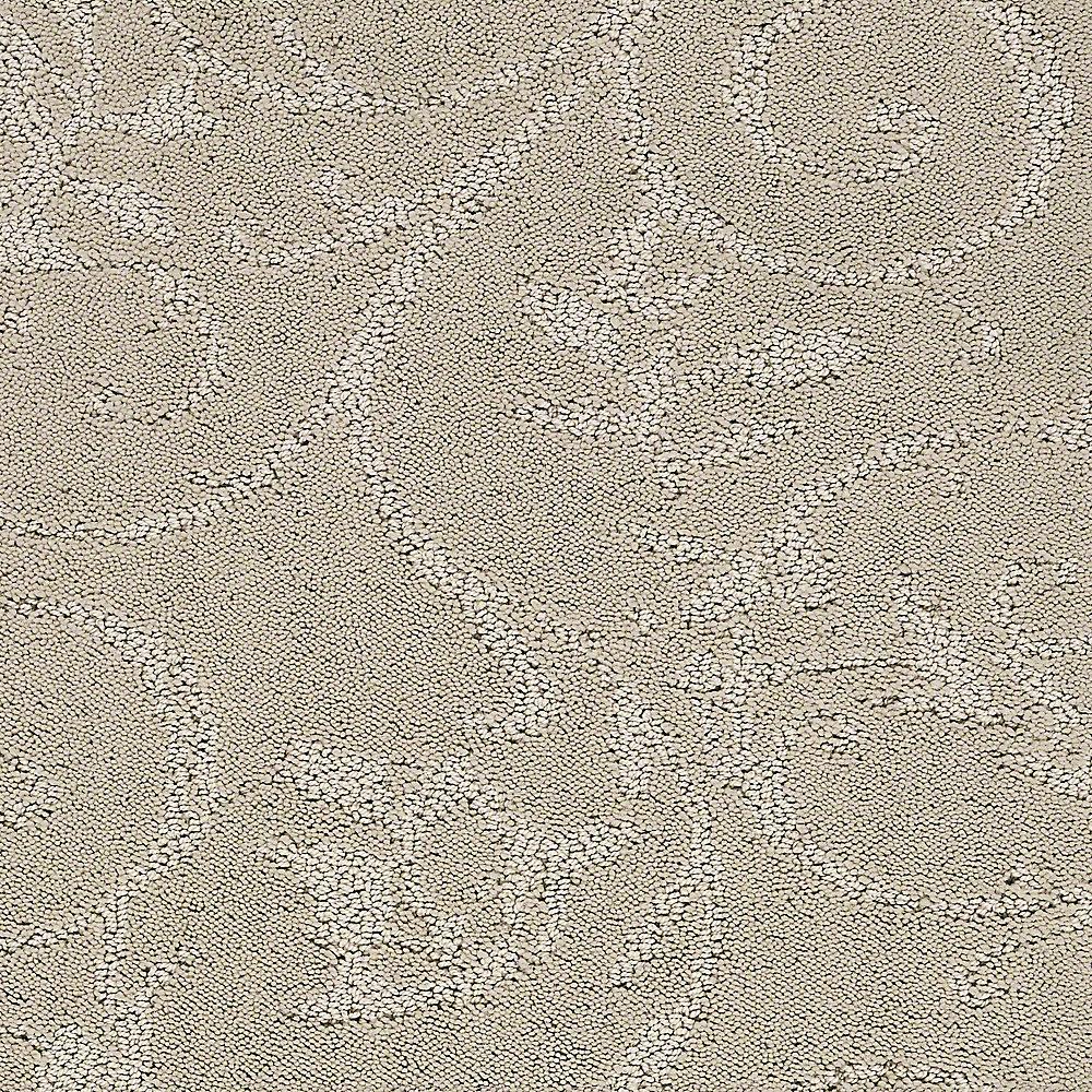 Lifeproof Carpet Sample Chertion Color Breezy Cream Pattern 8 in. x