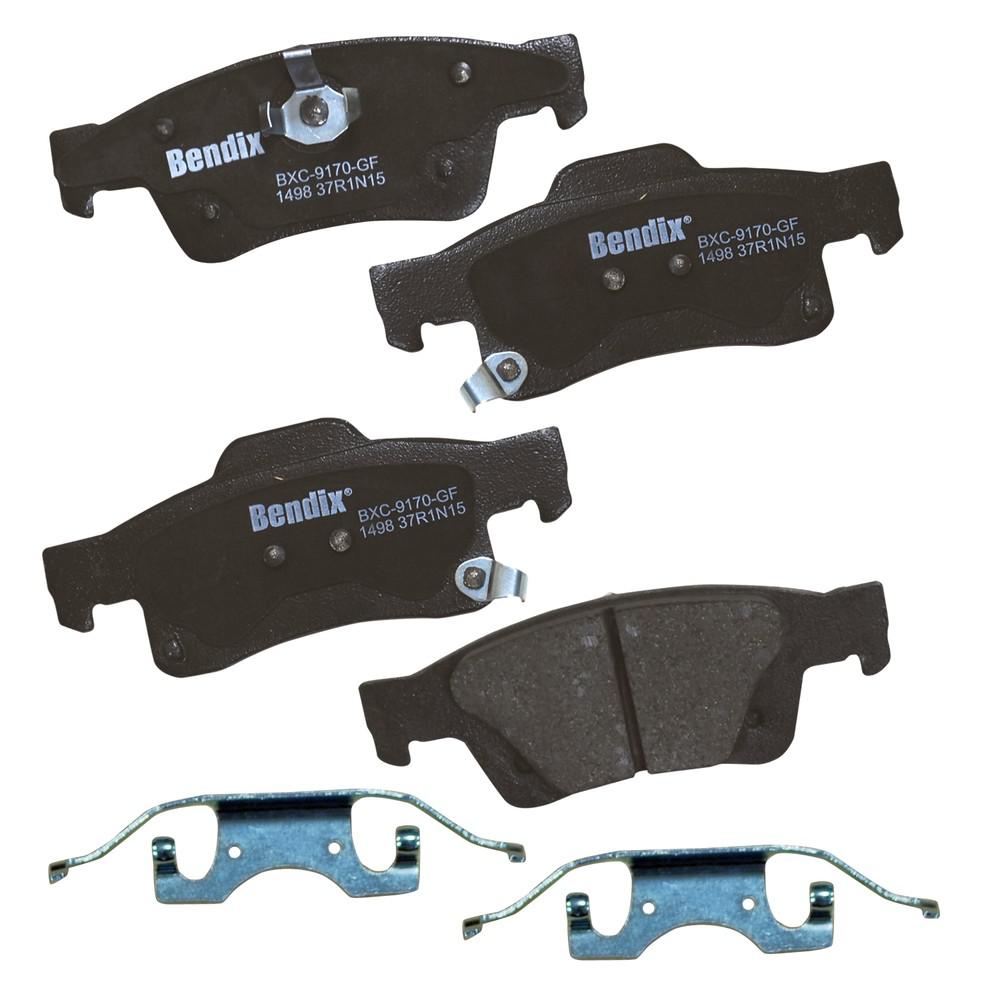 Bendix Bendix Premium Copper Free Ceramic BPR Disc Brake Pad RearCFC1498 The Home Depot