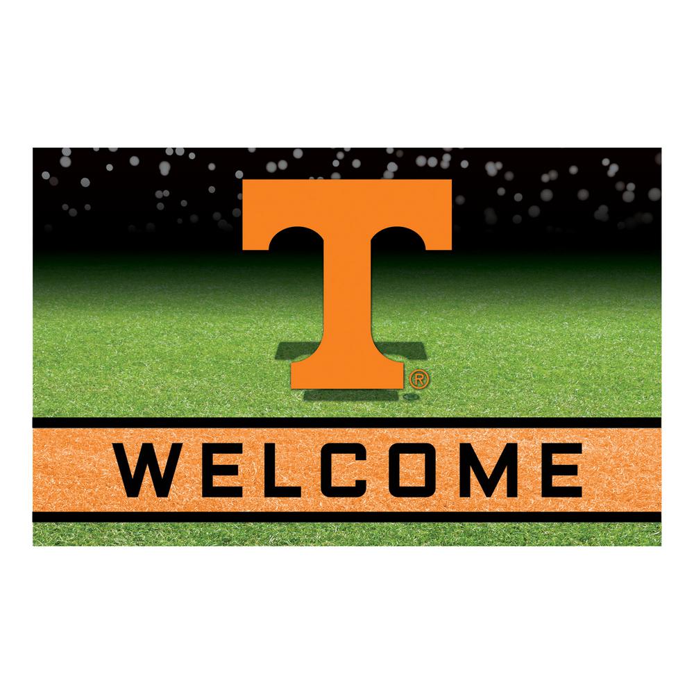 Fanmats University Of Tennessee 18 In X 30 In Rubber Door Mat 19993 The Home Depot