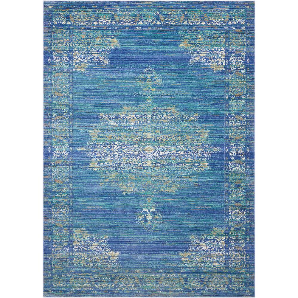Nourison Delmar Teal 4 ft. x 6 ft. Area Rug386540 The Home Depot