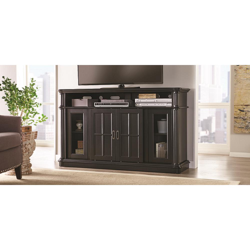 UPC 872076010784 product image for Albion 60 in. Freestanding Infrared Electric Fireplace TV Stand in Providence Bl | upcitemdb.com