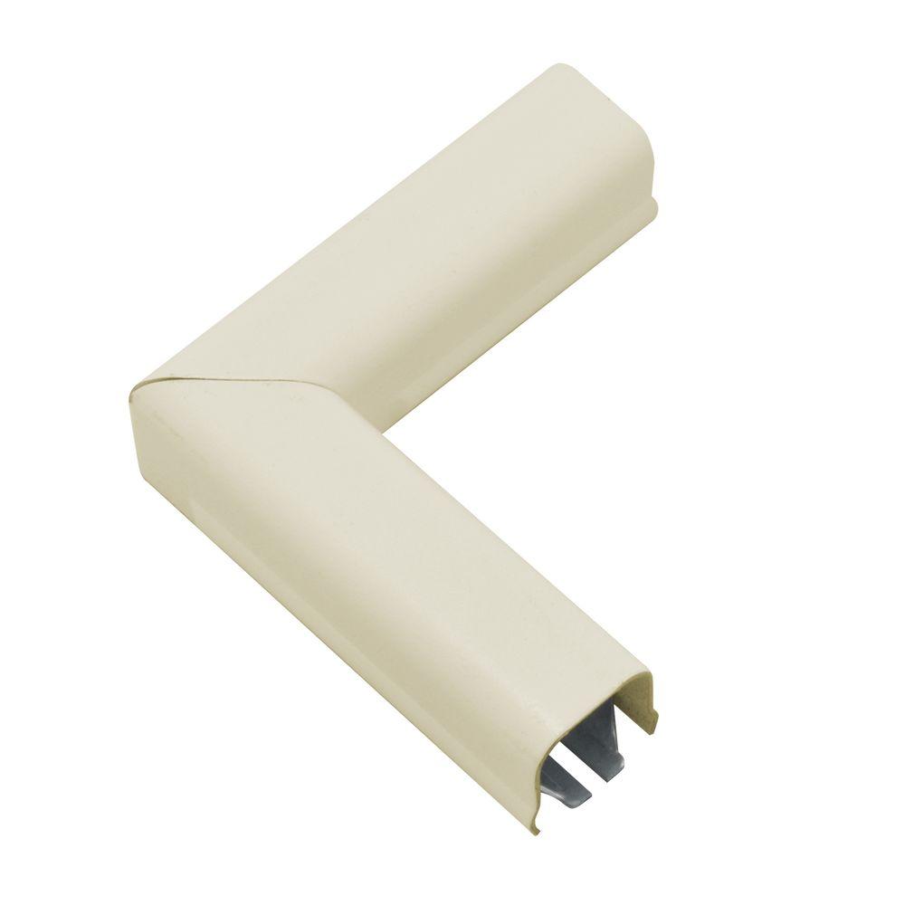 500 Series Metal Surface Raceway 90° Flat Elbow, Ivory-B-6 - The Home Depot