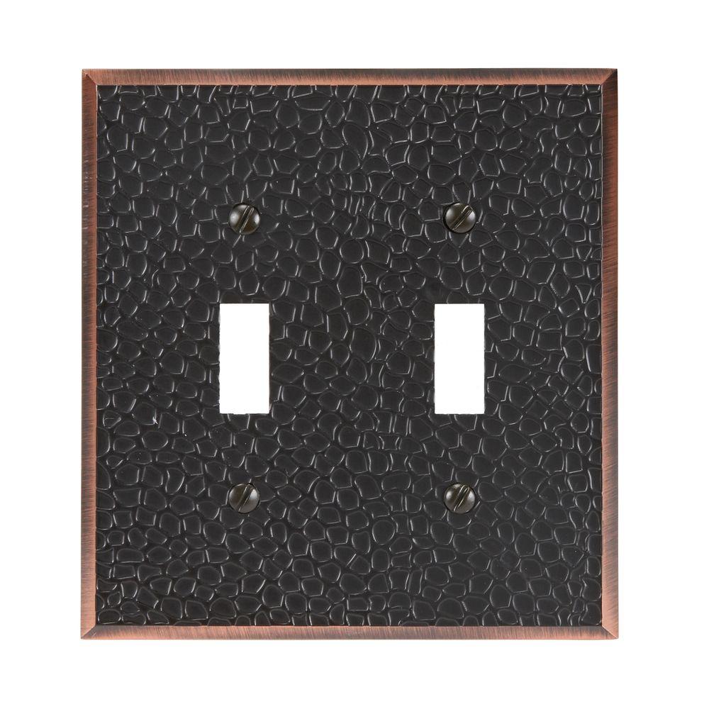 Amerelle Moroccan 2 Toggle Wall Plate - Aged Bronze-63TTDB - The ... Amerelle Moroccan 2 Toggle Wall Plate - Aged Bronze-63TTDB - The ...
