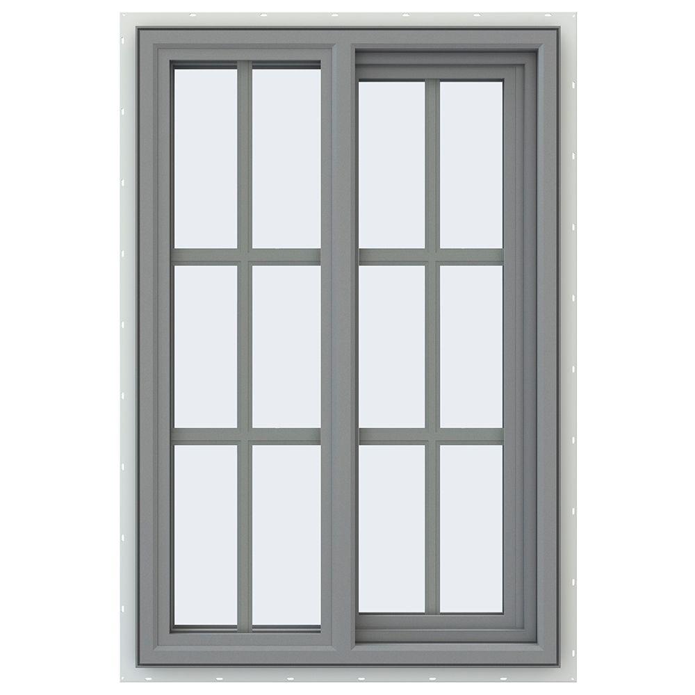 JELD-WEN 23.5 In. X 35.5 In. V-4500 Series Right-Hand Sliding Vinyl ...