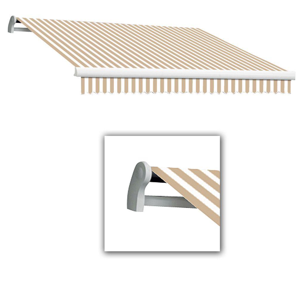 Awntech 8 Ft Maui Lx Manual Retractable Awning 84 In Projection 8 Ft Maui Lx Manual Retractable Awning 84 In Projection Linen White
