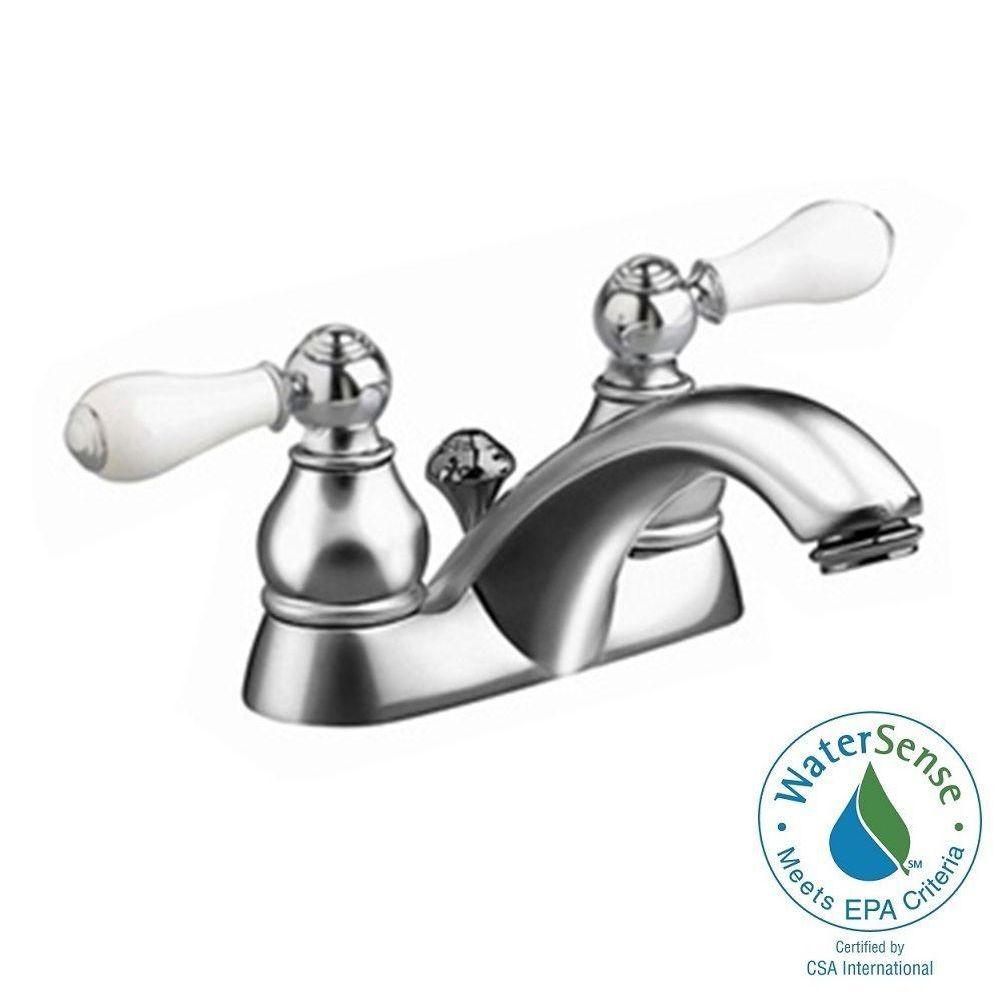 American Standard Hampton In Centerset Handle Low Arc Bathroom Faucet With Speed Connect