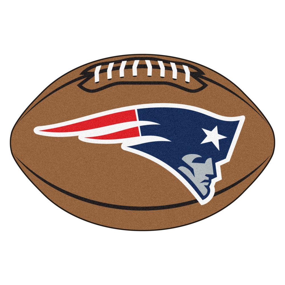 FANMATS NFL New England Patriots Brown 2 ft. x 3 ft. Specialty Area Rug ...