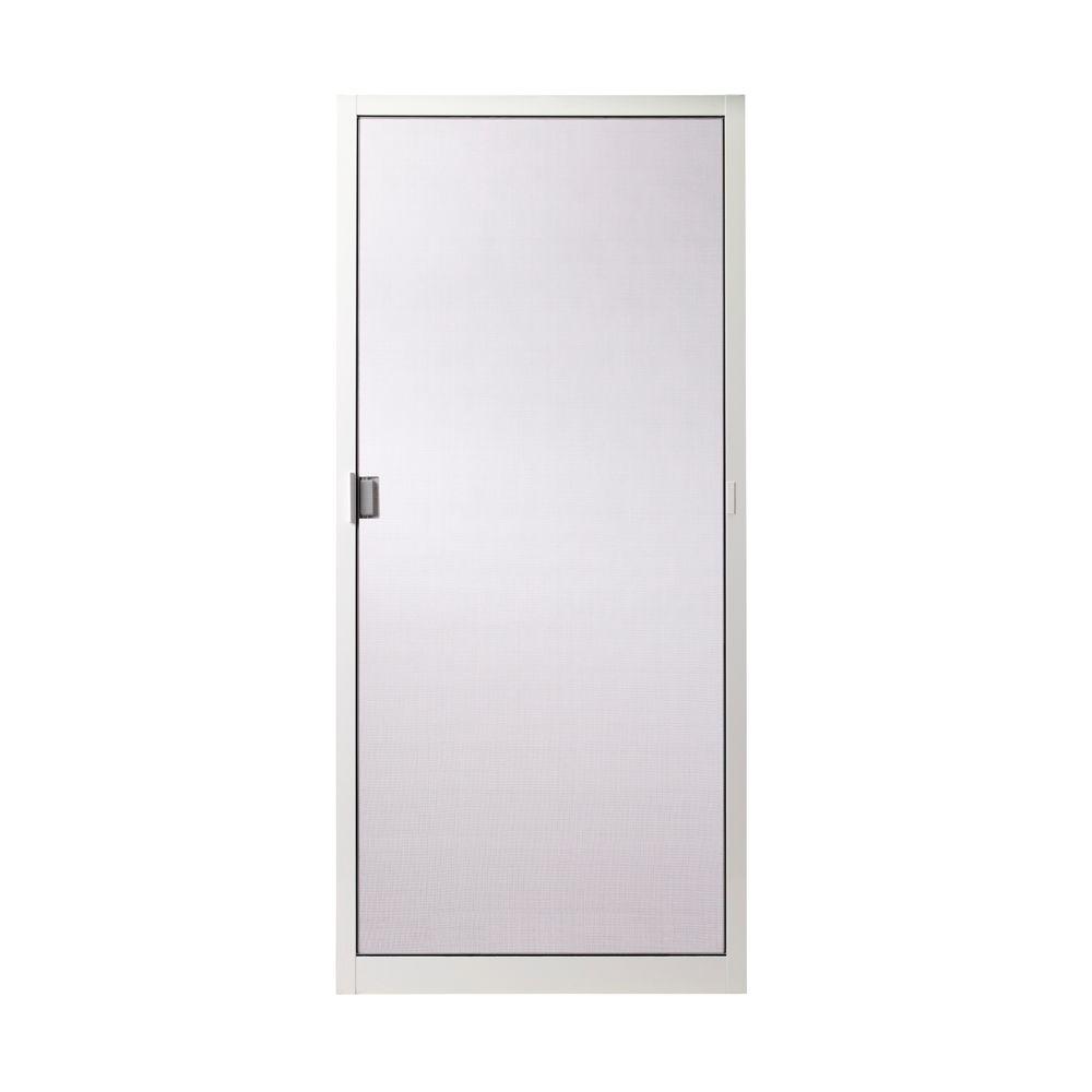 Unique Home Designs 36 In X 80 Standard White Metal Sliding 400 Series White Aluminum Sliding Patio