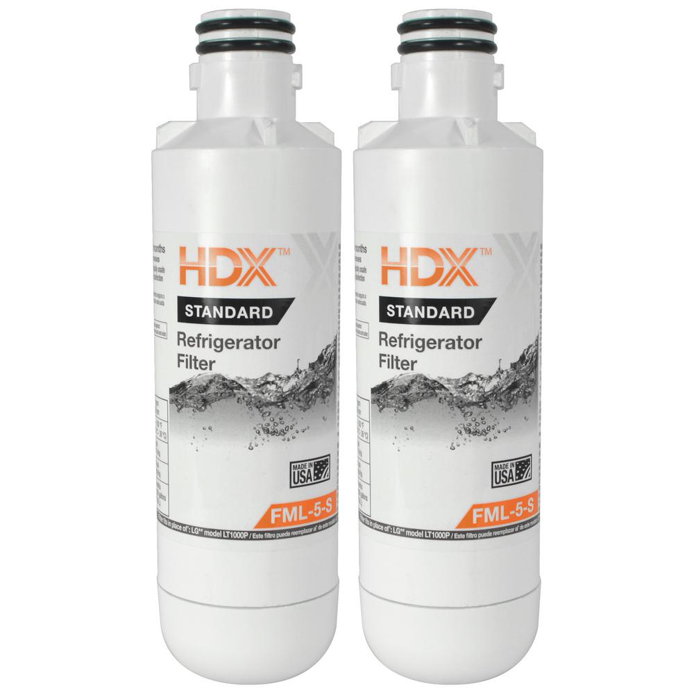 HDX FML5S Standard Refrigerator Water Filter Replacement Fits LG