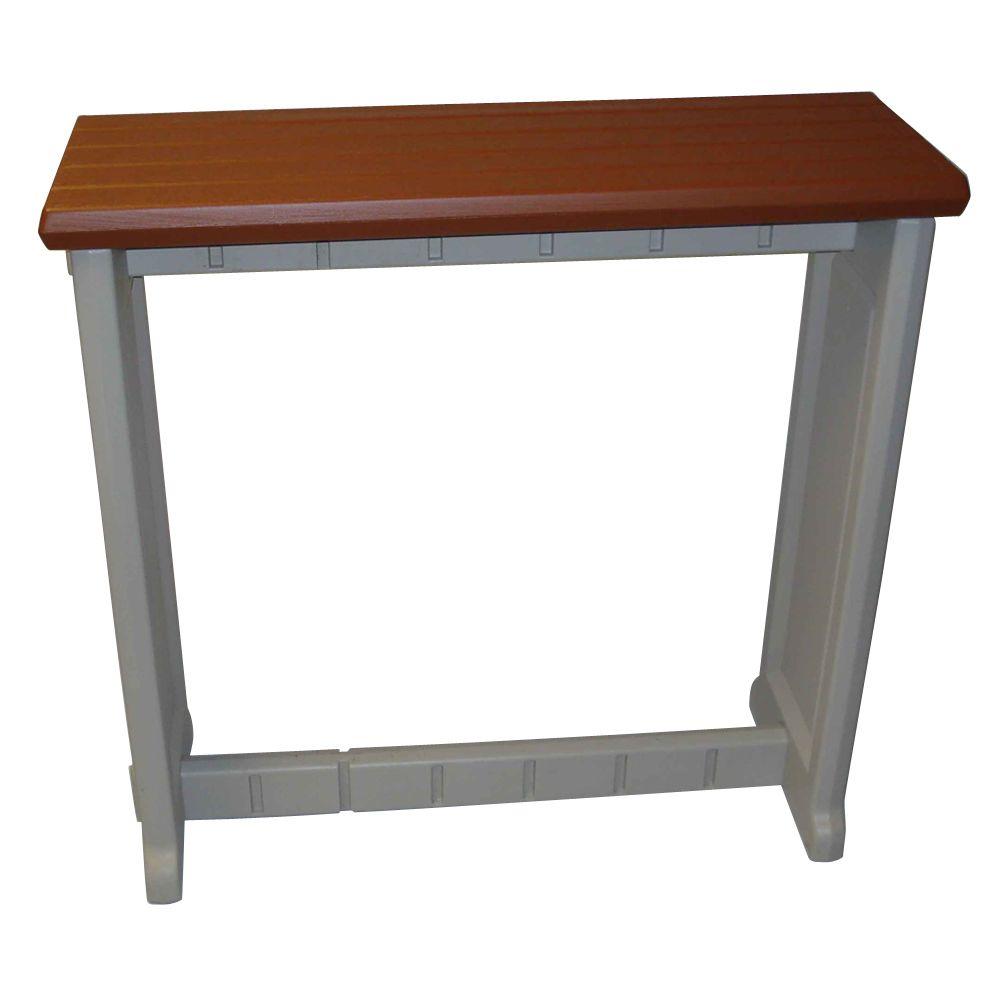 Leisure Accents Redwood 36 In Resin Patio Bar Lab3636 R The Home Leisure Accents Redwood 36 In Resin Patio Bar